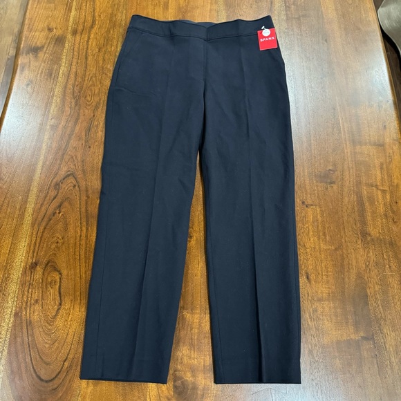 Spanx Polished Ankle Slim Pants On The Go in Classic Navy Size Large Petite - Picture 3 of 12